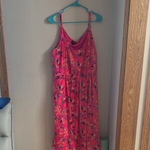 Torrid Pink and Orange Floral Dress